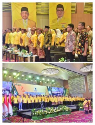 Ketua DPRD Provinsi Lampung, Ahmad Giri Akbar, menghadiri rangkaian kegiatan Pelantikan Pengurus Dewan Pimpinan Daerah (DPD) Partai Golkar Provinsi Lampung periode 2025–2030