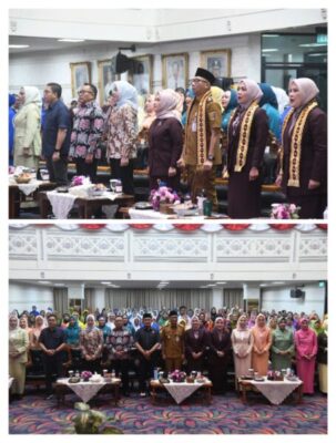 Pelantikan Pengurus Badan Kerja Sama Organisasi Wanita (BKOW) Provinsi Lampung masa bhakti 2025–2030, DPRD dan IKAD tegaskan dukungan penguatan peran perempuan